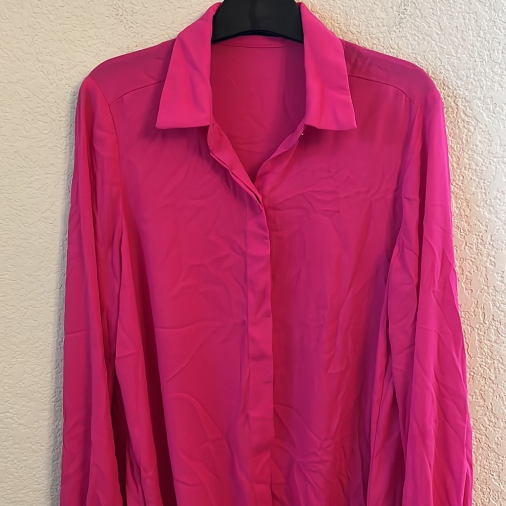 Krisa Drape Button Front Mini in Rosa - Picture 5 of 11